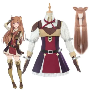 Cosplay Raphtalia mujer completo: alta fidelidad, peluca y accesorios incluidos