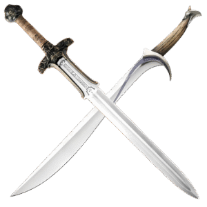 La espada de tu héroe de cine, en tu salón. Réplicas de acero real de las armas más icónicas de la gran pantalla.