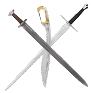 Réplicas de espadas medievales, vikingas y renacentistas, forjadas con autenticidad para coleccionistas y amantes de la historia bélica.